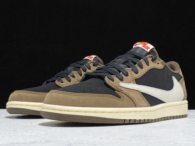 One Kick CQ4277-001 OG Scott SP 1 Dark Travis x Air Jordan Low Mocha 0808
